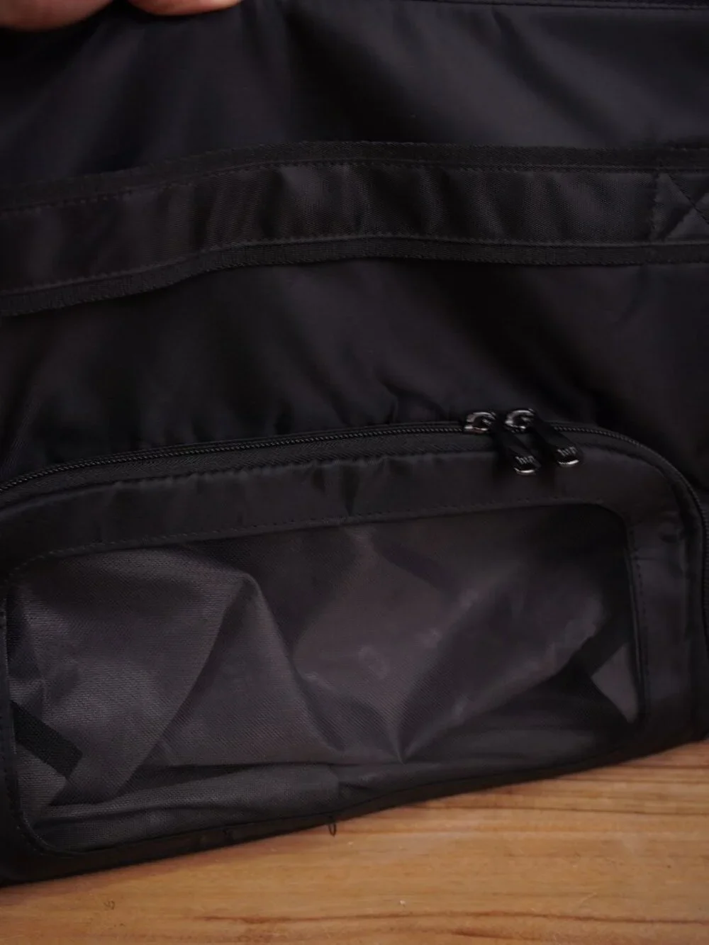 Lug Puddle Jumper Quilted Tote Bag Black Overnight Travel Gym Bag Multi Pockets
